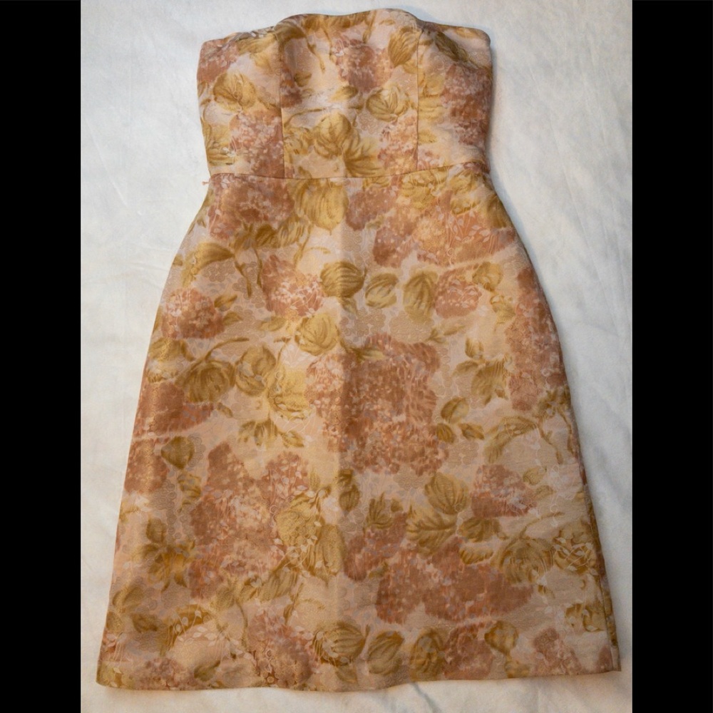 Ann Taylor strapless dress.